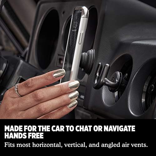 Hands-Free Driving Revolution: Pop Sockets Pop Mount 2 – Non-Adhesive Car Vent Holder for Universal Smartphone & Tablet Compatibility – Adjustable Viewing Angles & Sturdy Black Design for Ultimate Safety and Convenience