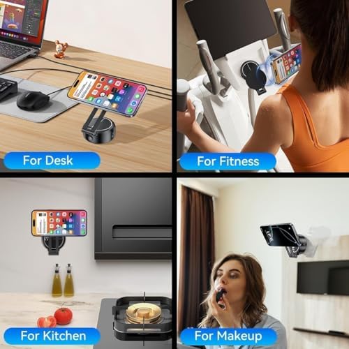 Magnetic Vacuum Suction Car Phone Mount – Hands-Free Adjustable Holder for Seamless Driving – Universal Compatibility with Strong Grip – Foldable Design for Optimal Visibility – Sleek Black Finish for Modern Interiors – Ideal for Safe Navigation and Calls