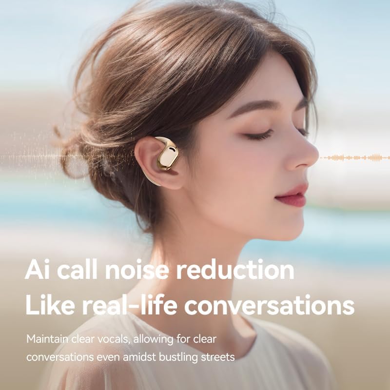 AI-Powered 144-Language Bluetooth Earbuds: Advanced Noise-Canceling Headphones for Effortless Communication in Any Setting, Ideal for i OS & Android Users, Waterproof Design for Enhanced Durability and Comfort During Travel