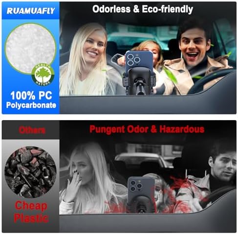 2025 Enhanced Car Phone Holder – Universal Vent Mount for i Phone 16 Pro Max, 15, 14, 13, SE & Android – Upgraded Metal Hook Clip with Wider Clamp for Thicker Cases – 360-Degree Rotation for Optimal Viewing – Secure, Easy Installation for Safe Navigation & Hands-Free Use