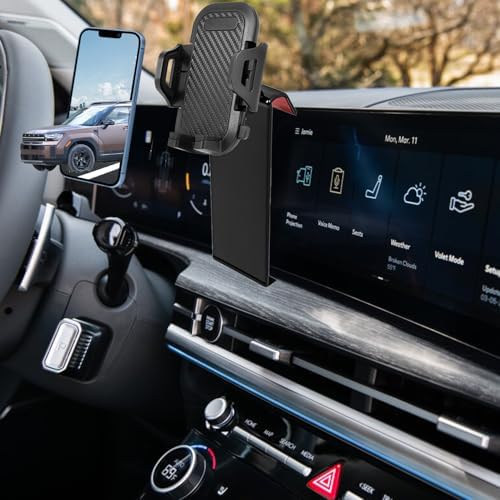 Transform Your 2024-2025 Santa Fe Driving Experience with an OEM-Approved Phone Mount – Ultimate Hands-Free Solution for Navigation and Connectivity, Tool-Free Installation, Adjustable Angles, and Robust Durability for Everyday Use