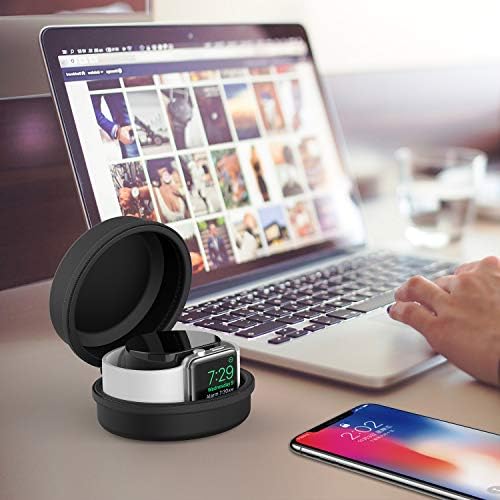 Premium Smatree Hard Travel Charging Case for Apple Watch Series 10/9/8/7/SE/6 (45 mm) – Ultimate Protection and Portable Power Solution, Sleek Black Design, Lightweight and Durable, Compatible with All Charging Cables (Cable Not Included)