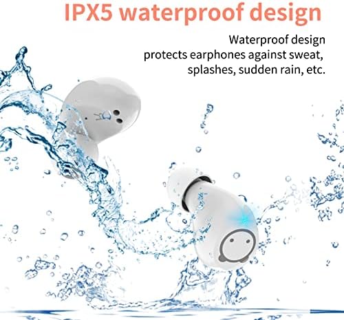 Kids’ Bluetooth 5.1 Wireless Earbuds – Adorable Waterproof Earphones with Dual Mics, 36-Hour Playtime, Hi-Fi Stereo Sound, and Gaming Mode – Perfect for Active Young Listeners and Learning on the Go