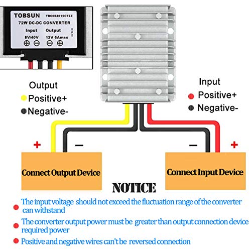 Ultimate 24 V 145 W DC-DC Voltage Regulator – Versatile Step Down/Up Converter (9 V-40 V to 24 V, 6 A) – Durable Waterproof Power Supply for Enhanced Golf Cart Performance and Accessory Compatibility