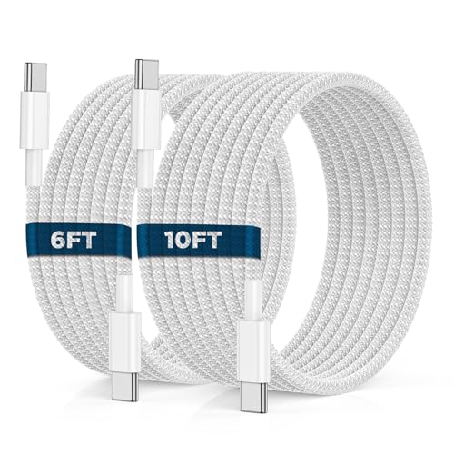Car Carplay Cable for iPhone 16 15 Pro Max Plus,4Pack [2×3.3FT+2x6FT] Apple USB A to USB C Cable for iPhone 16 15 Pro Max Car Charger Cord Fast Charging Cable for iPad Pro 13/12.9/11/Air – Enhanced Compatibility and Speed