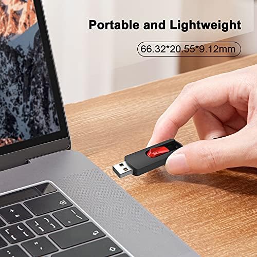 Vibrant 5-Pack Aiibe 128 GB USB Flash Drives – Colorful Memory Sticks for Effortless Data Storage and Transfer | Reliable USB 2.0 Compatibility for Students and Professionals | Perfect Portable Solution for Secure File Management