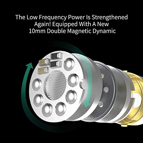 Linsoul KZ ZSX 5 BA+1 DD Hybrid Hi-Fi Earphones – Premium Zinc Alloy Faceplate, Ergonomic Design & Recessed Detachable Cable for Audiophiles and Musicians – Unmatched Sound Quality & Versatile Compatibility (Cyan)