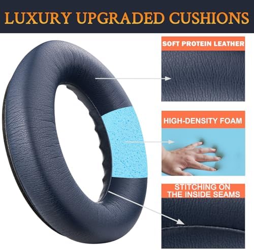 Transform Your Bose Quiet Comfort 45 & SE Headphones with Luxurious SOULWIT Replacement Earpads in Burgundy – Premium Soft Protein Leather Cushions for Unmatched Comfort and Superior Sound Isolation, Perfect for Long Listening Sessions and Easy Installation