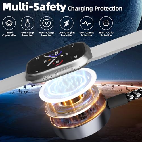 Versatile 4-in-2 Multi-Device Charging Cable: The Ultimate Travel Solution for Effortless Power Management – Compatible with Apple i Watch Ultra, i Phone 16/15/14, and Android Smartphones – 5 FT USB-C Splitter Cord for Rapid Charging and Seamless Data Synchronization, Elevate Your Charging Experience Today