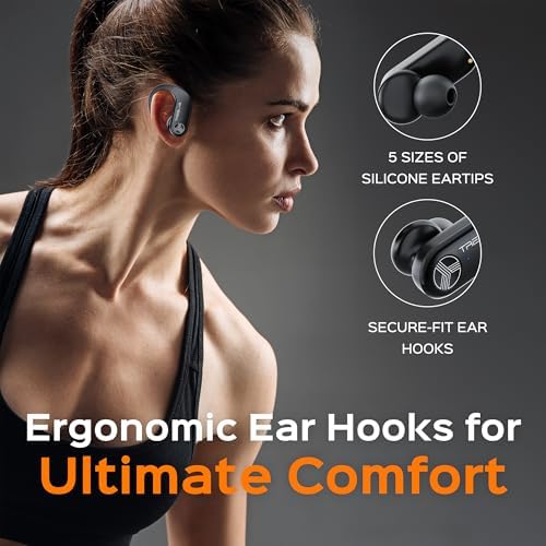 TREBLAB X3 Pro True Wireless Earbuds – Ultimate Workout Companion with Bluetooth 5.3, Exceptional Bass, and Noise Isolation, 145 Hours Playtime, IPX5 Waterproof & Sweatproof Design, Dual Mics for Crystal-Clear Calls, Perfect for Active Lifestyles