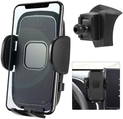 Premium Adjustable Car Cell Phone Holder Mount for Toyota Highlander & Crown 2022-2024 – Secure Dashboard Bracket Designed for 4.0″-7.0″ Smartphones – Ultimate Convenience & Safety Accessory for Drivers
