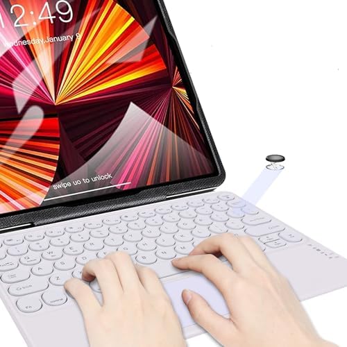 Compact Bluetooth Keyboard for On-the-Go Typing | Rechargeable 10-Inch Wireless Keyboard for Android, i OS & Windows Devices | Sleek, Lightweight Design for Effortless Portability | Perfect for Tablets & Smartphones | Enhance Your Mobile Productivity with Quiet Typing Experience