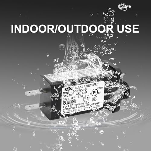 High-Performance 4.5 V Outdoor Power Supply Transformer for CZJUTAI JT-DC045 V1333-C – Reliable Adapter for Christmas Lights, Projectors & Lawn Decor – IP44 Waterproof for All-Weather Use, 6 W Efficiency Guarantees Brilliant Holiday Displays, Enhance Your Seasonal Ambiance with Trusted Power Solutions