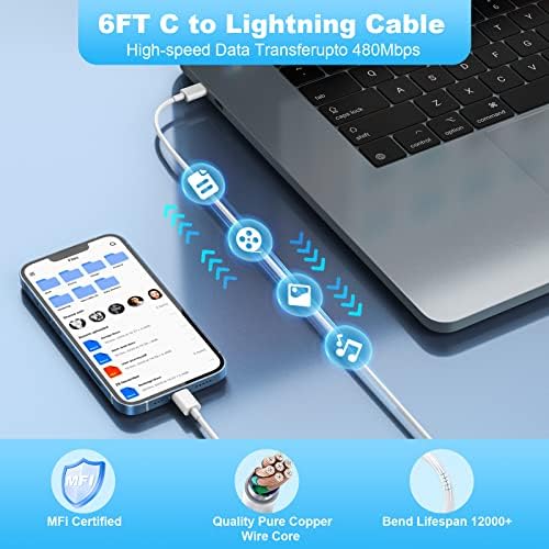 Optimize Your Charging Routine with Our 3-Pack 20 W PD USB-C Wall Fast Charger & 6 FT Type C Cables – Perfect for i Phone 14, 13, 12, & 11 Models – Rapid Power Delivery for Busy Lifestyles – Enhanced Compatibility for Pro Max & XR Devices – Compact Design for Portability – Durable Construction for Long-Lasting Use – Charge Multiple Devices Effortlessly!