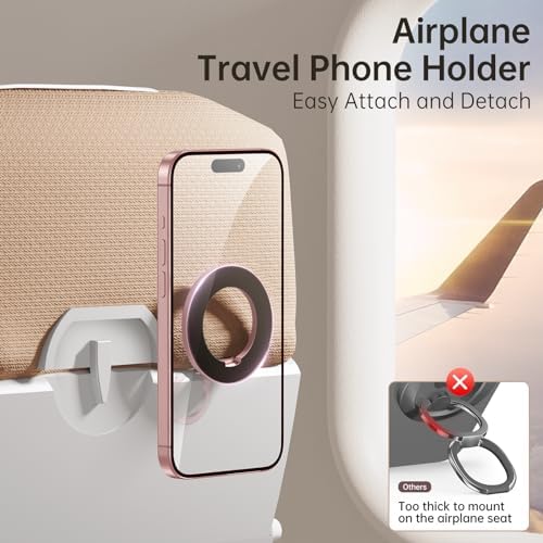 SYNCWIRE Mag Safe Phone Ring Holder – Stylish Magnetic Grip & Hands-Free Kickstand for i Phone 16, 15, 14, 13, 12 Pro Max – Secure 360° Rotation, Durable Build for Everyday Convenience & Enhanced Stability