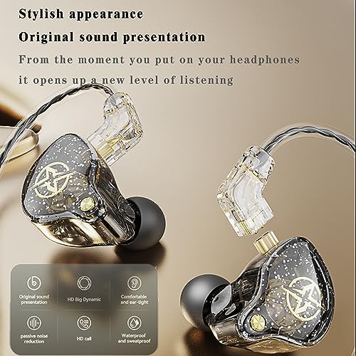 FEDAI DX2 USB-C Noise-Isolating In-Ear Headphones with Microphone – Perfect for Running, Gym Workouts, and Everyday Use, Lightweight Earbuds with 3-Button Remote Control in Sleek White Finish for Enhanced Sound Quality and Comfort