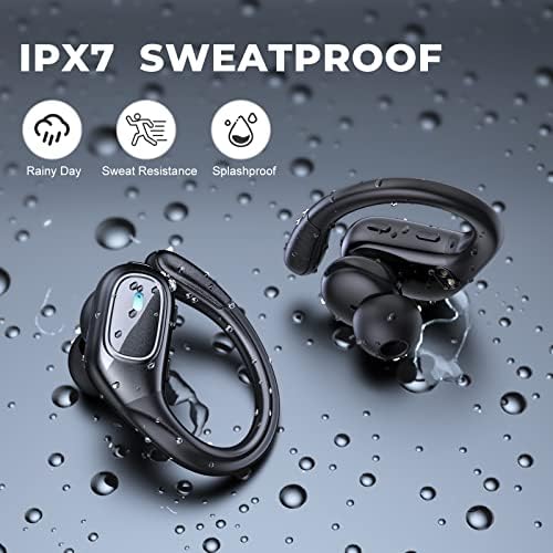 Revolutionary Wireless Earbuds with Bluetooth 5.3 Technology – 75-Hour Playtime, IPX7 Waterproof, and CVC 8.0 Noise Cancellation for Superior Sound Quality and Comfort – Ideal for i Phone & Android Users Seeking Music Freedom and Call Clarity