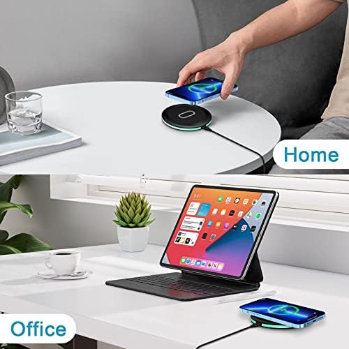 Revolutionary Fast Wireless Charger Pad for Google Pixel 9 Series – 15 W Ultra-Fast Charging Station for Pixel 9 Pro, 8, 7, 6, 5, and i Phone 16, 15, 14 & Samsung S25, S24 – Enhanced Compatibility with Intelligent Charging Technology, Sleep-Friendly LED Indicator & Case-Through Functionality for a Hassle-Free Experience