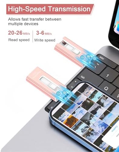 256 GB High-Speed USB Flash Drive for Phones & Tablets – Ultimate Photo & Video Storage Solution with Enhanced Compatibility & Plug-and-Play Convenience (Sleek Black Design)