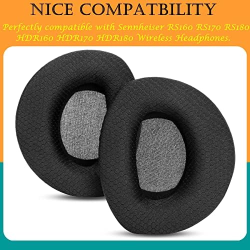 Transform Your Sennheiser Wireless Headphones with Premium Memory Foam Earpads – Superior Noise Isolation & Comfort Boost for RS160/170/180 Models – Tailored Fit Replacement Cushions for Enhanced Audio Quality
