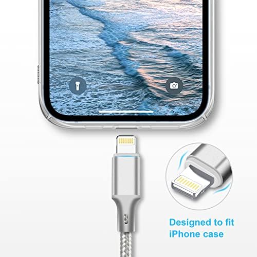 Premium 5-Pack i Phone Charger Set: MFi Certified Nylon Braided Fast Charging Cables (3 FT, 6 FT, 10 FT) for i Phone 14/13/12/11/X/Max/8/7/6/5/SE/i Pad – Unmatched Durability & Versatile Lengths for Every Lifestyle