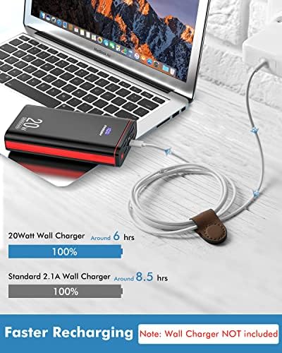 High-Capacity Ayeway USB C Portable Charger – 26800 m Ah Power Bank with PD 20 W Fast Charging, 5 Ports for Multi-Device Compatibility, Ideal for i Phone 13/14/15, Mac Book, Samsung Galaxy & Gaming – Ultimate Travel Companion for Uninterrupted Power