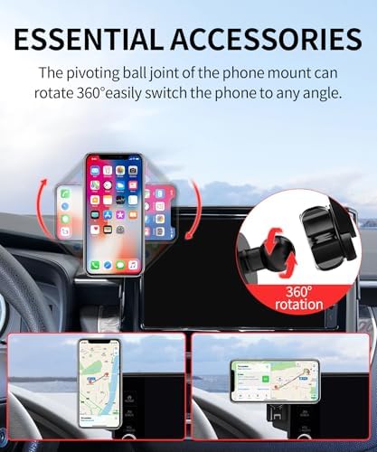 Maser Weller Premium Car Phone Holder for 2019-2025 Toyota Corolla & Corolla Cross – 360° Rotating Mount with Mag Safe Compatibility for Secure, Hands-Free Navigation and Enhanced Safety on the Road