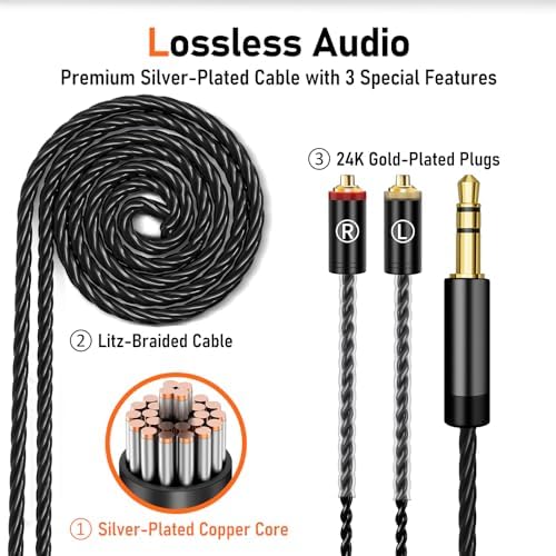 Unleash Exceptional Sound Quality with Vibes 202 MC USB-C Wired Earbuds: Premium Hi-Fi Audio, Advanced Noise Isolation, Ergonomic Comfort for i Phone 15/16 – Built-In Microphone for Effortless Communication & Durable Silver-Plated Cable – Includes Portable Case for On-the-Go Convenience