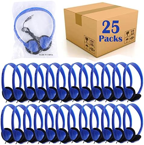 Vibrant 20-Pack Adjustable Classroom Headphones – Premium Wired Earphones for Enhanced Learning Engagement | Ideal for Schools, Libraries & Home Use | Durable, Comfortable Fit in a Colorful Variety for All Ages