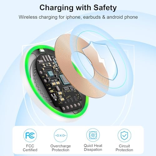 Ultra-Fast 15 W Wireless Charging Pad with 18 W Quick Charger Block – All-in-One Qi-Enabled Power Solution for Samsung Galaxy S25 Edge Ultra, Z Fold 6, Flip 6, S24, S23, S22, S21, S20 – Effortless, High-Speed Charging with Smart Protection and Non-Slip Design for Home or Office Use