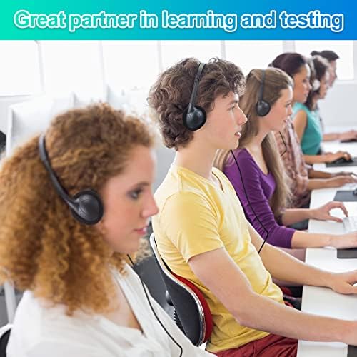 Ultimate Classroom Audio Solution: Frienda 48-Pack Over-Ear Headphones for Students and Adults – Wired Stereo Headset with Universal 3.5 mm Jack – Perfect for Schools, Libraries, and Travel – Noise-Isolating Design for Maximum Concentration and Comfort – Lightweight, Durable, Ideal for Long Listening Sessions