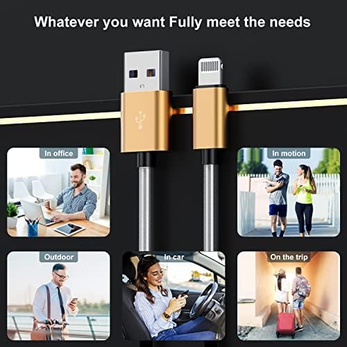 10-Foot Apple MFi Certified USB C to Lightning Charging Cable – Dual Pack High-Speed i Phone Charger for 14/13/12 Series and i Pad – Durable Long Charging Cord for Ultimate Convenience and Flexibility