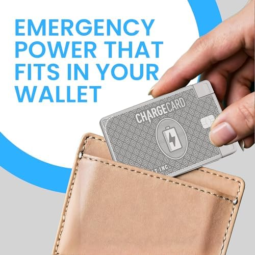 Aqua Vault Charge Card – Ultra-Slim 2300 m Ah Emergency Power Bank – Wallet-Friendly Portable USB-C & Micro-USB Charger – Durable Steel Design for i Phone 16/15/14/13/12 & Android – Stylish Rose Gold Finish – Travel-Safe Power Solution for On-the-Go Charging