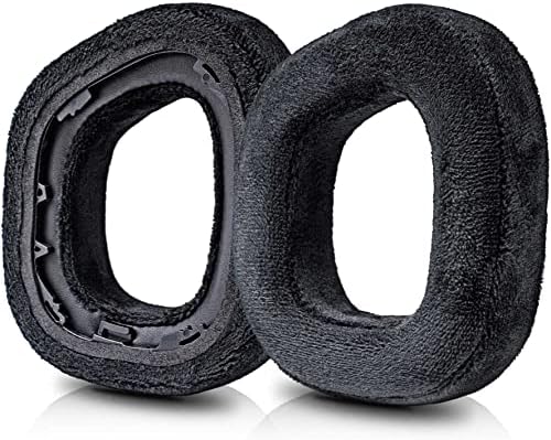 Upgrade Your Listening with HS80 Earpads – Premium Black Velour Memory Foam Ear Cushions for HS80 RGB Wireless Headset – Unmatched Comfort and Noise Isolation for Extended Use – Easy Installation and Durable Design
