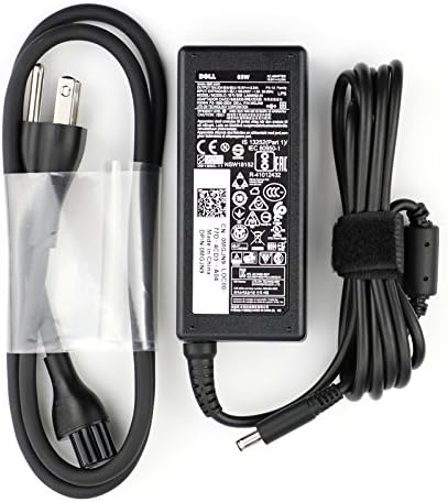 Dell 65 W Genuine OEM AC Adapter with 4.5 mm Tip – Ultimate Power Solution for Inspiron 5551, 5555, 5558, 5755, 5758, 7348, and 7558 Models – Reliable Performance and Enhanced Compatibility for Your Laptop Charging Needs