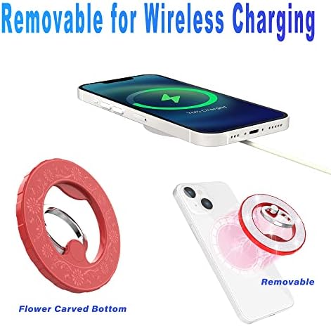 Magnetic Phone Ring Holder Stand – Adjustable Finger Grip with Enhanced Stability and Style for i Phone 12-15 Series – Collapsible Kickstand with Superior 80% Magnetic Strength, Sleek Blue Design for Wireless Charging Compatibility – Ultimate Protection and Versatile Angle Adjustment for Seamless Use