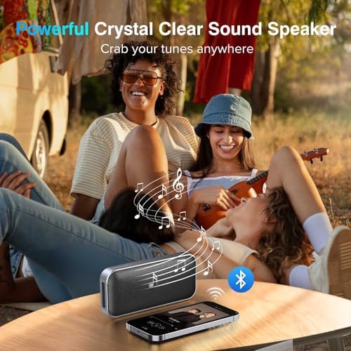 Dual-Function AFK Portable Charger & Bluetooth Speaker – 22.5 W Fast Charging Power Bank with 5000 m Ah Capacity, Travel-Ready Dual Output Travel Phone Charger for i Phone, Android & More – Ultimate Convenience and Entertainment on the Go