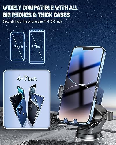 Smart Wireless Car Charger & Auto-Clamping Phone Holder – Fast Charging 3-in-1 Mount for i Phone 11-16 & Samsung Galaxy S23-S9+ – Enhanced Compatibility, Hands-Free Navigation, and Adjustable Viewing Angles for Optimal Convenience