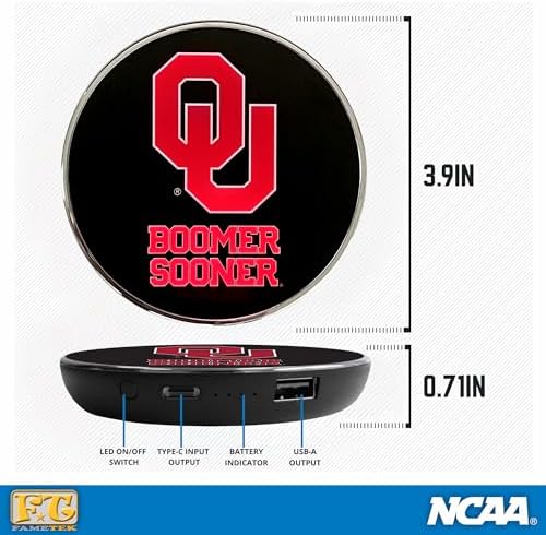 LSU Illuminated Logo Wireless Charger & Portable Power Bank – Dual Charging Pad for Wired and Wireless Devices, Fast Charging Technology, Ideal NCAA Gifts for Graduates and Fans, Ultimate Charging Solution with Enhanced Compatibility