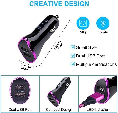 Rapid Charge Car Adapter for Samsung Galaxy & Google Pixel Devices – Premium USB Type C Charger with Enhanced Safety Features for S25, S24, S23, A16 5 G, Pixel 9 & 8 Pro – Compact, Durable Design for On-the-Go Power Solutions