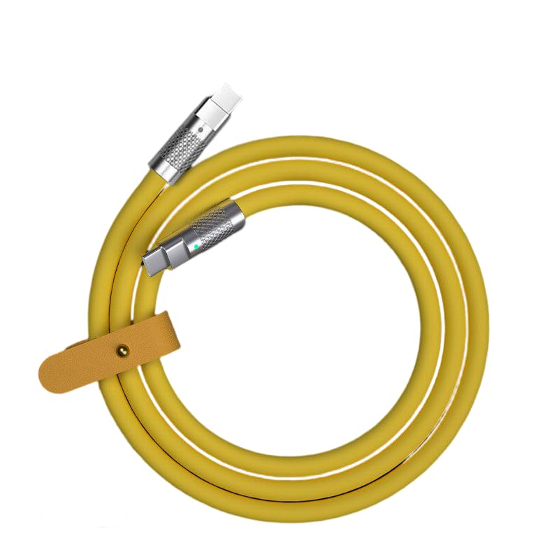 Versatile 5 Ft Dual USB Type C Fast Charging & Data Transfer Cable – Durable Silicone Cord for i Phone, Mac Book, i Pad & Android Devices – Enhanced Compatibility & Rapid Charging Performance