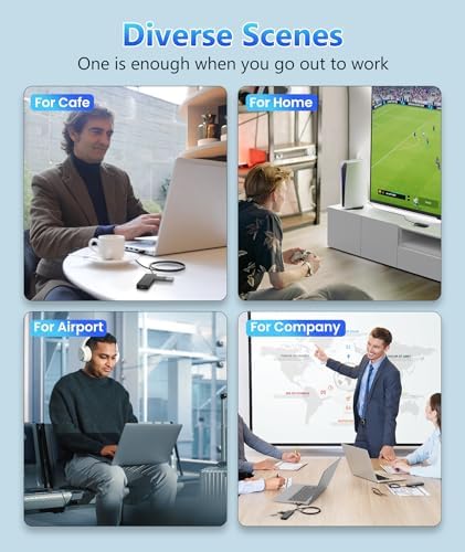 Ultra-Slim 4-Port USB 3.0 Hub with 2 ft Extended Cable – High-Speed Data Transfer for Mac Books, PCs, and More – Compact USB Expander for Enhanced Connectivity, Ideal for On-the-Go Professionals and Home Offices