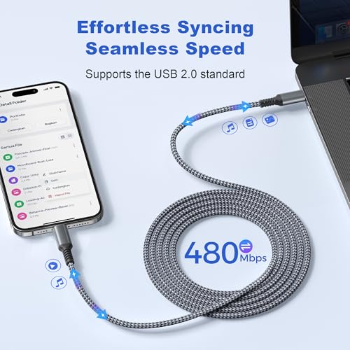 Basesailor iPad Mini 7 Charger Cable 10FT,USB C to USB C Cord 100W with USB Adapter,Fast Power Delivery Charging Cord for Apple iPhone 16 15 Pro Max Plus,iPad 10th Air 4th 5th Generation,AirPods 4,S24 – Enhanced Compatibility and Speed