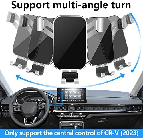 LUNQIN Premium Car Phone Holder for Honda CR-V & CR-V Hybrid (2023-2025) – Secure Mobile Cradle for Hands-Free Navigation, Charging, and Easy Access – Ultimate Auto Interior Accessory for Drivers Seeking Safety and Convenience