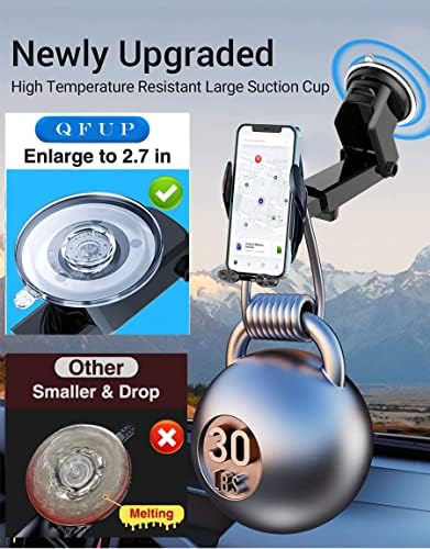 Experience Effortless Wireless Charging with the 15 W Fast Charging Auto-Clamping Car Phone Mount – Universal Compatibility for i Phone and Android Smartphones, Intelligent Dual Control Induction for Seamless Operation – Enhance Your Driving Convenience with Sleek Design and Secure Grip