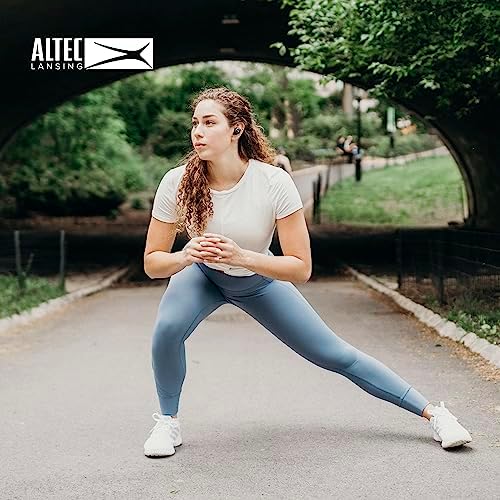 Altec Lansing True Evo+ Wireless Earbuds with 4-Hour Playtime and Portable Qi Charging Case – Seamless Bluetooth Access to Siri & Google Assistant – Waterproof Design for Active Lifestyles – Unmatched Comfort and Compatibility for Everyday Use