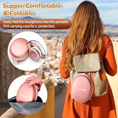 Ultimate 70-Hour Wireless Bluetooth Over-Ear Headphones – Immerse Yourself in Deep Bass with 3 Custom EQ Modes, Lightweight & Foldable Design for Maximum Portability, Integrated Microphone for Seamless Calls – Perfect for Music Lovers, Home Office, and On-the-Go Sound Quality