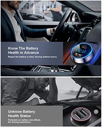 Experience Effortless Fast Charging with the SUPERONE 45 W Dual USB-C Car Charger Adapter – High-Speed 27 W PD & 20 W QC3.0 Ports, Real-Time LED Voltmeter Monitoring, Compatible with i Phone 15/14/13 Series, Google Pixel 7/6/5, Samsung Galaxy S22/21 & More – Premium Copper Design for Ultimate Durability and Efficiency on the Go, Ensuring Safe and Reliable Power for All Your Devices While Driving.
