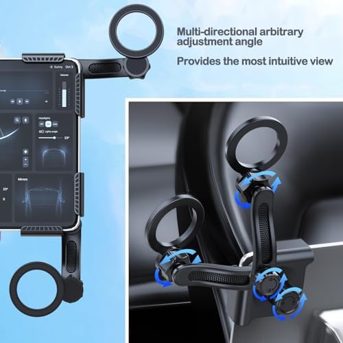 Ultimate Tesla Magnetic Phone Mount: 360° Rotating Car Holder for i Phone 16/15/14/13/12 Pro Max – Secure & Stylish Tesla Accessory for Enhanced Navigation and Safety