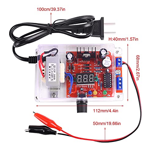 PEMENOL LM317 Adjustable Voltage Regulator DIY Kit – Custom AC-DC Converter with LED Display for Precision Voltage Control (1.25 V to 12 V) – Perfect for Electronics Projects and Warm Air Blower Solutions